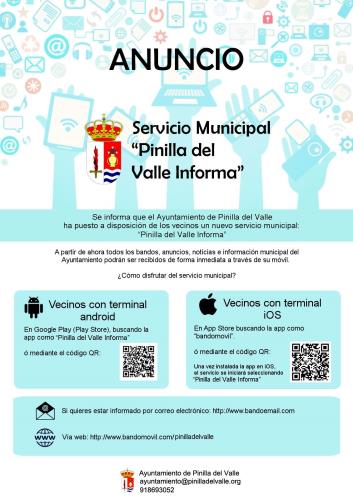 Servicio Municipal ''Pinilla del Valle Informa"