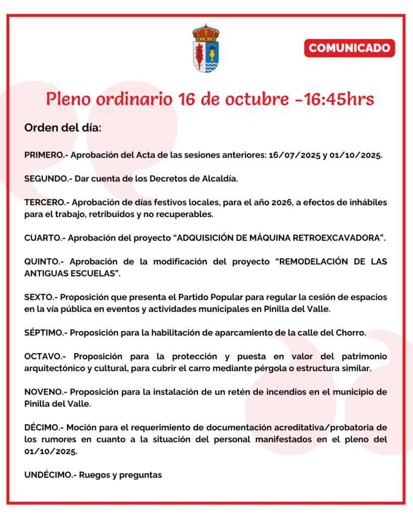 Pleno Ordinario